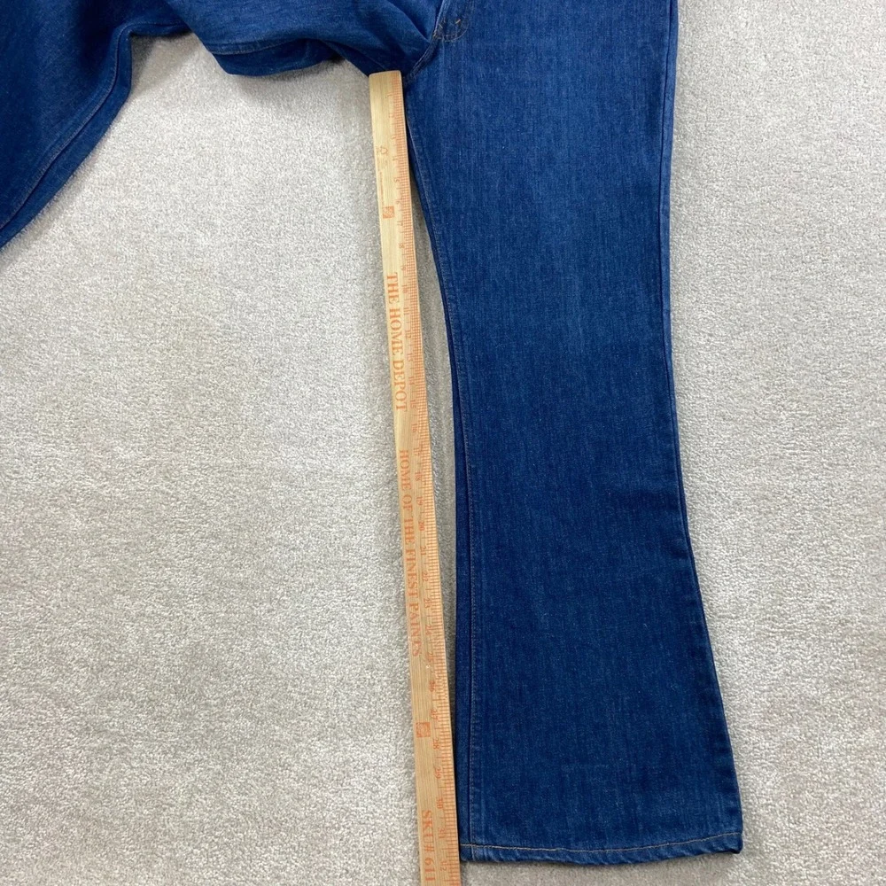Vintage 70's Levis 646 Jeans Mens 38x32 Blue Orange Tab Bell Bottom Flare Denim